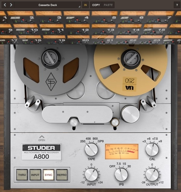 Studer A800 By UAD tape emulation