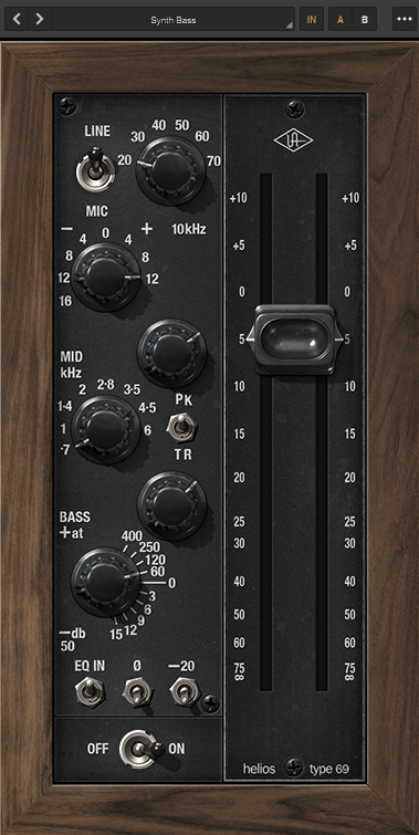 UAD Helios Type 69 EQ And PreAmp